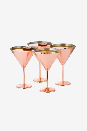 Oak & Steel - Martiniglas 4-pak - Rosa - Drinksglas & shotglas - - Homeroom