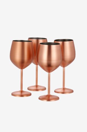 Oak & Steel - Vinglas mat 4-pak - Rosa - Vinglas - - Homeroom