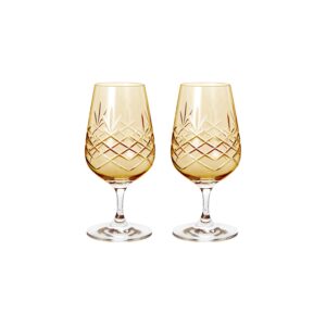 Ølglas - Frederik Bagger - Crispy Mate Citrine, Amber - 2 stk. - Tilbud