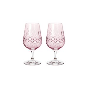 Ølglas - Frederik Bagger - Crispy Mate Topaz, Pink - 2 stk. - Tilbud