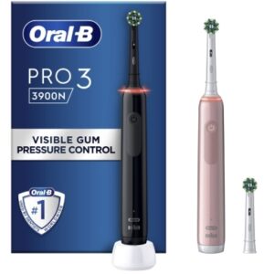 Oral-B Oral-B Pro 3 3900N Eltandbørste Duo Black/Pink 8006540760277 Modsvarer: N/A