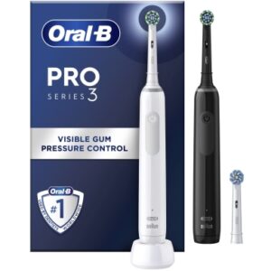 Oral-B Oral-B Pro 3 Series 3 Duo Eltandbørste Black/White 8006540760765 Modsvarer: N/A
