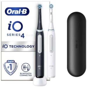 Oral-B Oral-B iO4 Series 4 Duo Eltandbørste Black/White 4210201414742 Modsvarer: N/A