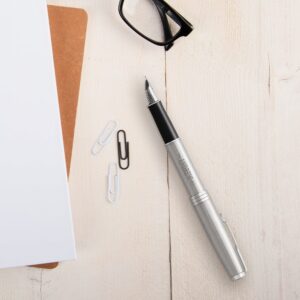 Parker fyldepen med gravering - Sonnet Steel - Sølv (højre hånd)