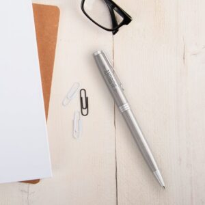 Parker kuglepen med gravering - Sonnet Steel - Sølv (venstrehåndet)
