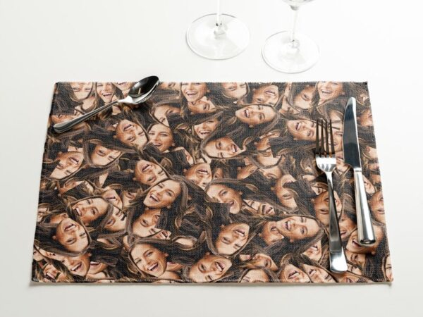 Personlig dækserviet med Billede - Multiface