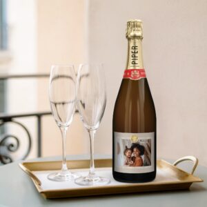 Personlig mousserende vin gave - Piper Heidsieck Brut
