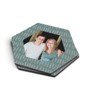 Personlige Coastere - Hexagon - 2 stk.