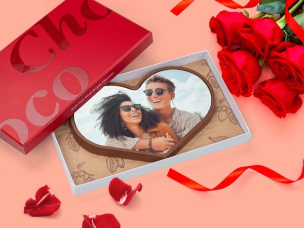 Personligt Chokoladehjerte med eget foto