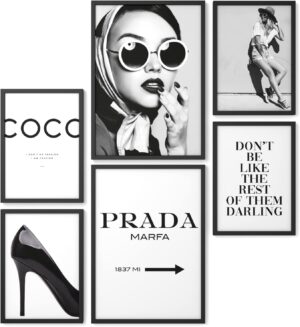 Plakater - Prada / Coco / Sæt med 6