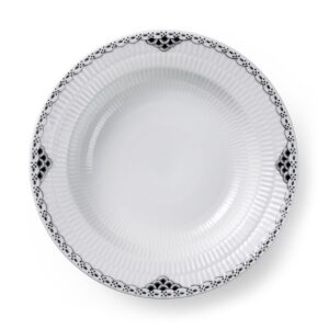 Royal Copenhagen Black Lace dyb tallerken Ø21 cm