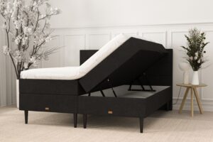 SÖVNN Nora Boxseng Med Opbevaring - 180x210 - Sort