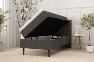 SÖVNN Nora Boxseng Med Opbevaring - 80x200 - Grå