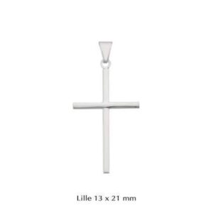 Stolpe Kors vedhæng i sølv - Small 13x21 mm