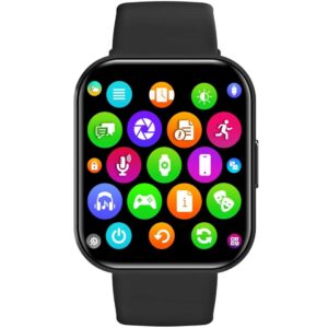 Trainerwatch2 Smartwatch med rektangulær urskive Sort