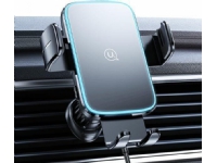 Usams USAMS Bilholder med trådløs oplader til forrude sort/sort (CD230) 15W