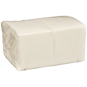 Vaskeklud, Airlaid, ABENA, 1-lags, Z-fold, 30x20cm, hvid, engangs, 1500 stk, Toiletartikler,