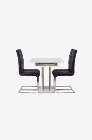 Venture Home - Spisegruppe Disa med 4 stk. stole Tempo - Hvid - Spisegrupper - - Homeroom