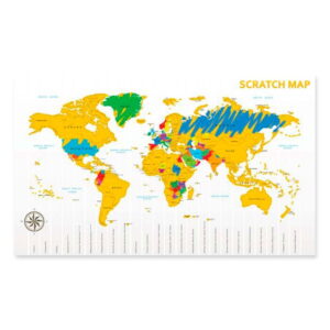 Verdenskort | Scratch Map | Skrabe Plakat