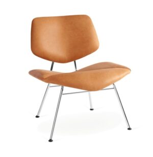 Vermund Larsen VL135 Cosy Loungestol SH: 40 cm - Sierra Cognac/Krom