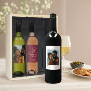 Vin med trykt label - Belvy - Rød, hvid, rosé
