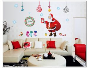 Wallsticker - Julemand med gaver