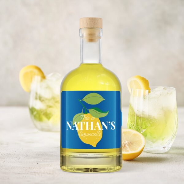 YourSurprise Limoncello med personlig etikette