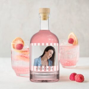 YourSurprise Pink Gin med personlig etikette
