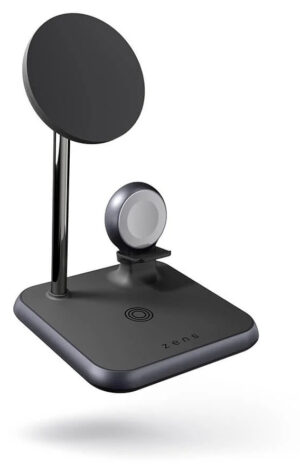 Zens 4-i-1 Magnetisk Trådløs Ladestation til iPhone og AirPods - 20W, USB-C - Sort