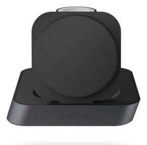 Zens Nightstand Pro 2 Trådløs Oplader til Høretelefoner, Smartphone og Smartwatch - Qi2, MagSafe, 20W - Sort