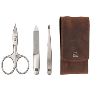 Zwilling TWINOX Manicure Sæt m/Pocket Case (3 dele) Brun