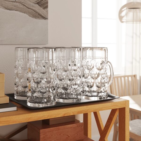 vidaXL ølglas 6 stk. med håndtag 1000 ml