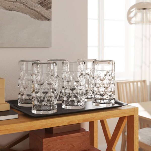 vidaXL ølglas 6 stk. med håndtag 500 ml