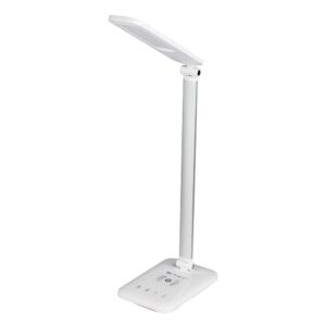 7W Bordlampe - LED, trådløs oplader, 3i1, hvid. - Kulør : 3-i-1