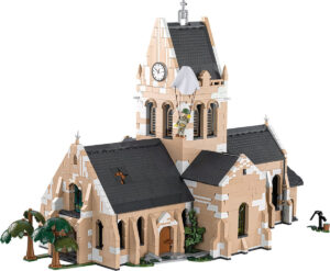 Cobi Klocki Model Kirke i Sainte-Mère-Église Byggesæt (80-års jubilæum D-Day) - 2280 Klodser