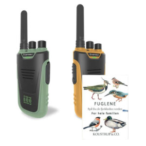Kidy Wolf Walkie-Talkie Grøn/Orange m. Fugle Kortspil - Juniorgrej fra Kidywolf
