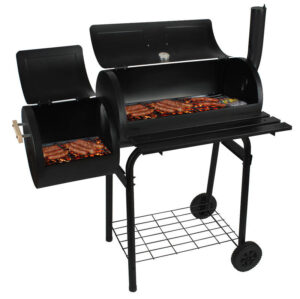Kulgrill Large Smoke Funktion på hjul - Sort