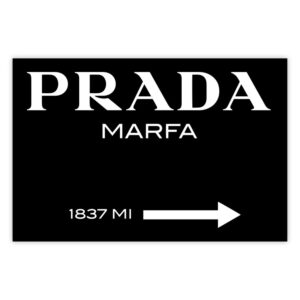 Plakat - Prada / Sort