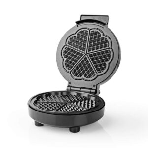 Vaffeljern | 5 Heart shaped waffles | 19 cm | 1000 W | Automatisk temperaturregulering | Aluminium / Plastik