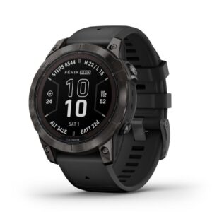 Garmin Fēnix 7 Pro Sapphire Solar GPS Multisport Smartwatch - Unisex, Topo-kort, 51mm