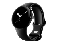 Google Pixel Watch - Matsort - smart ur med bånd - fluoroelastomer - obsidian - båndstørrelse: L - 32 GB - Wi-Fi, NFC, Bluetooth - 36 g