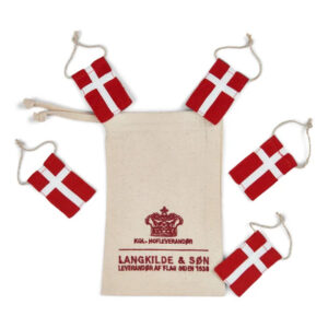 Langkilde&Søn - Pynteflag, 5 stk., DK flag