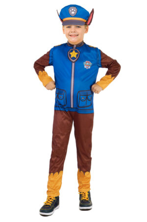 Paw Patrol Chase kostume - BLÅ - 5-7 ÅR