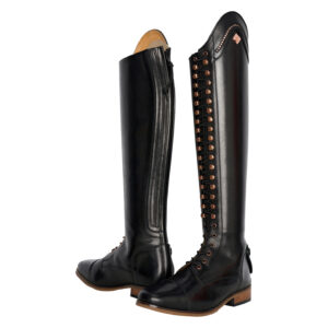 Ridestøvler IRHOlania Dressage Regular/Smal Sort Lack-Rose (37)