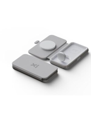 Xtorm Sammenfoldelig trådløs rejseoplader 3i1 15W Hvid