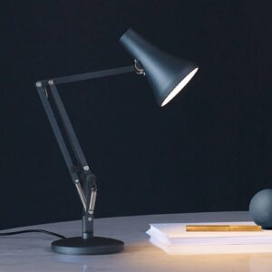Anglepoise 90 Mini Mini LED-bordlampe stålblå