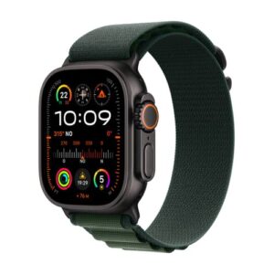 Apple Watch Ultra 2 Gps + Cellular 49mm Black Titanium Case With Dark Green Alpine Loop - Medium Sort