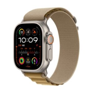 Apple Watch Ultra 2 Gps + Cellular 49mm Natural Titanium Case With Tan Alpine Loop - Small Titanium