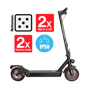 E2S V2 Pro Long Range - P.fri - Sort - Uden spærring