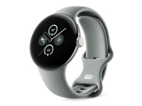 Google Pixel Watch 2 - Champagne-guldaluminium - smart ur med aktivt bånd - fluoroelastomer - nøddebrun - båndstørrelse: S/L - 32 GB - Bluetooth, Wi-Fi, NFC, LTE - 4G - 31 g